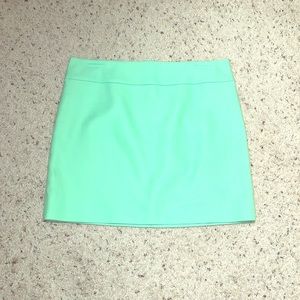 J. Crew Pastel Green Mini Skirt